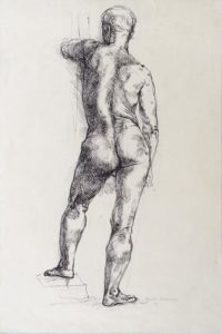 drawing of male nude