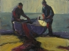 2 men boat and net